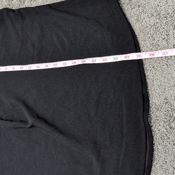 Banana Republic Black V-Neck Blouse Boxy Drapy Oversize Slouch Business Casual - Picture 9 of 9